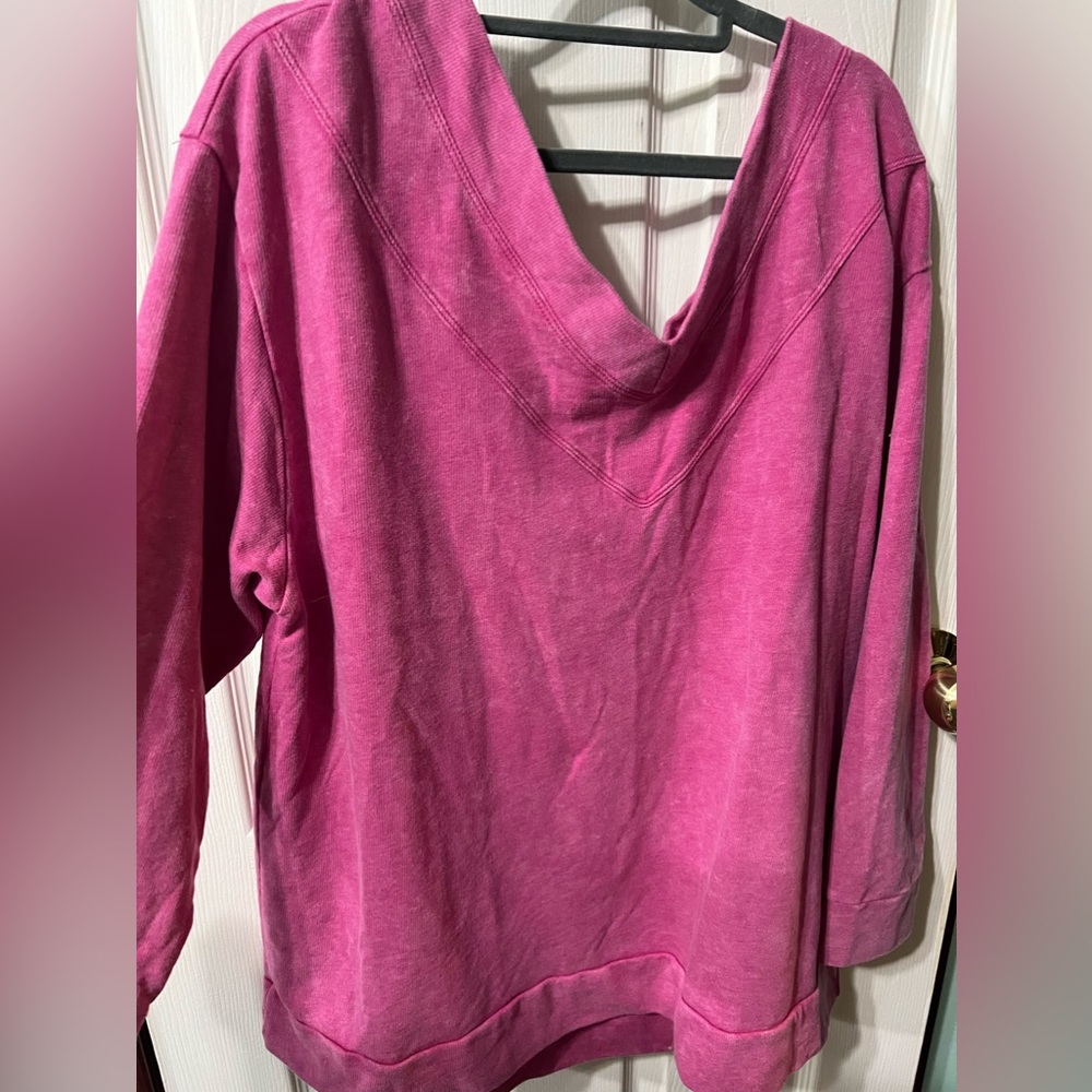 Oversized, Criss cross back lightweight sweatshirt size 14/16